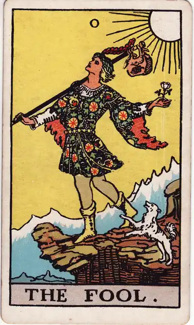 The Fool (0) Tarot Card — Rider-Waite-Smith